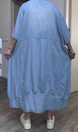 Moonshine  jeans tencel A-lijn jurk apart /in meerdere kleuren