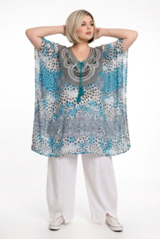 ONE OF A KIND  viscose zomerponcho/tuniek