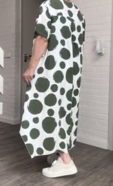 ITALIA  viscose  A-lijn jurk met zakken apart /in meerdere kleuren