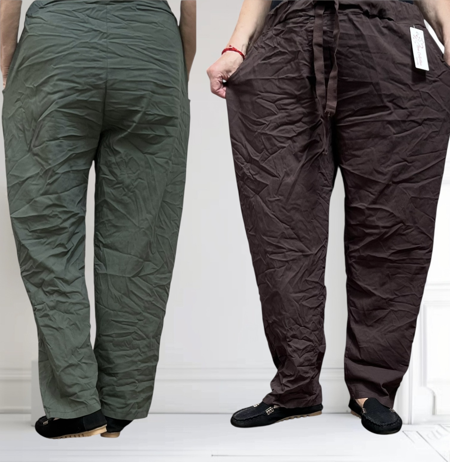 ITALIA MODA viscose broek stretch /apart/in meerdere kleuren