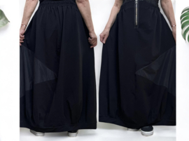 dYb oversized katoen rok stretch zwart