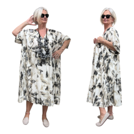 ITALIA MODA viscose  A-lijn jurk