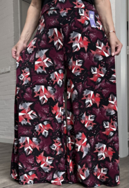 ITALY Mode jersey viscose  wijde broek apart /zeer rekbaar