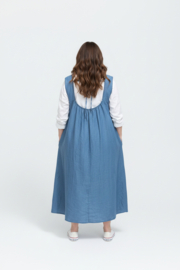 ITALIA MODA oversized tencel A-lijn jurk + katoen top