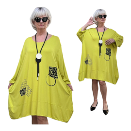 Zedd Plus viscose A-lijn tuniek/jurk  stretch