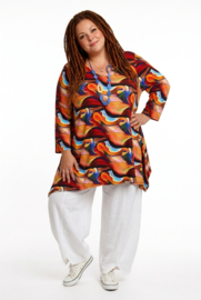 New Jersey viscoseA-lijn tuniek met zakken stretch