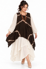 Moonshine de modieuze kleuring oversized  gebreide tuniek/top /in meerdere kleuren