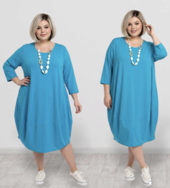 New Jersey viscose ballon jurk stretch