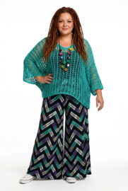 ITALIA katoen oversized gebreide top /in meerdere kleuren