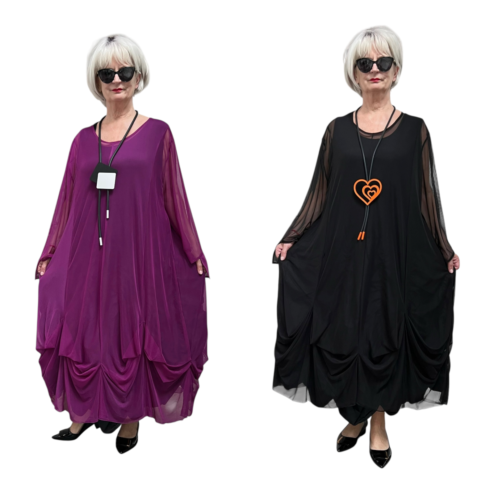 Moonshine A-lijn tule overjurk stretch/in meerdere kleuren