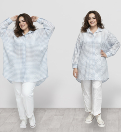 ITALIA oversized viscose blouse/hemd