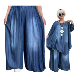 Moonshine jeans tencel wijde broek apart