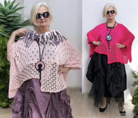 ITALIA katoen oversized super zacht  gebreide top (extra groot)/in meerdere kleuren