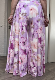 ITALY Mode jersey viscose  wijde broek apart /zeer rekbaar