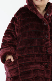 AKH oversized ballon winterjas van knuffelige pluche kwaliteit