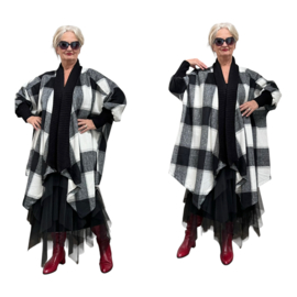 Sissy Italia oversized zachte winter katoen blazer/vest/jas /in meerdere kleuren