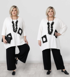 Vincenzo Allocca viscose  A-lijn tuniek apart/stretch