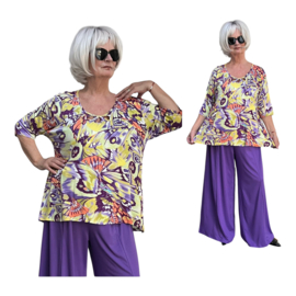 Ophilia viscose A-lijn tuniek  stretch