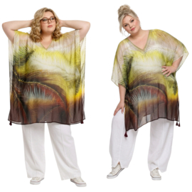 ONE OF A KIND  viscose zomer poncho/tuniek