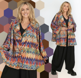 AKH winter oversized blazer/vest van zachte pluche kwaliteit apart stretch