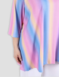 AKH viscose/katoen  A-lijn tuniek /apart stretch