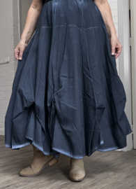 LUUKAA de modieuze kleuring oversized katoen rok met verstelbare plooien/in meerdere kleuren