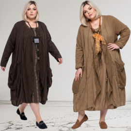 Moonshine katoen A-lijn blazer/jas apart stretch /in meerdere kleuren
