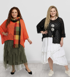 ITALIA katoen oversized super zacht  gebreide top (extra groot)/in meerdere kleuren