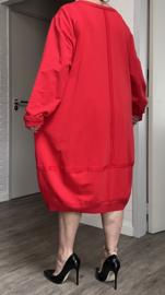 SINNE design.. A- lijn katoen jurk stretch /in meerdere kleuren