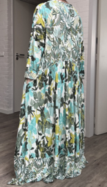 Mila Ragazza oversized A-lijn jersey boho jurk  apart (extra groot)stretch