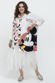 ITALIA oversized viscose blouse/hemd