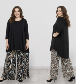 Moonshine  katoen A-lijn tuniek stretch/meerdere kleuren