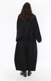 AKH oversized viscose mix  broek stretch zwart 