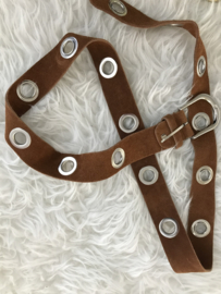 Fashion Paris suede leren riem (extra lang)/ in meerdere kleuren