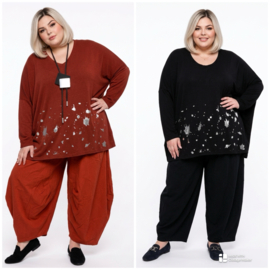 ITALIA oversized viscose top/in meerdere kleuren