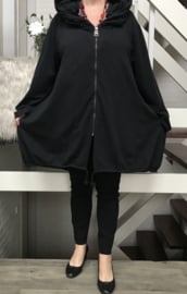 Moonshine A-lijn jersey blazer/jas (extra groot) stretch /in meerdere kleuren