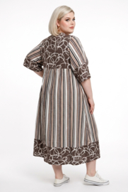 Giovani collection oversized linnen A-lijn jurk