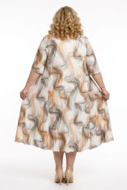 New Jersey viscose A-lijn jurk stretch