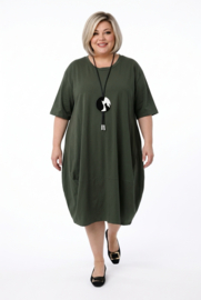 ITALIA MODA katoen A-lijn jurk stretch