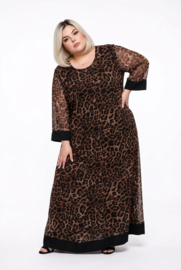 ITALIA MODA oversized chiffon A-lijn wijde jurk gevoerd