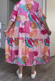 Sissi BOHO viscose A-lijn jurk