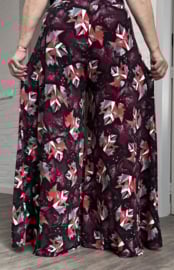 ITALY Mode jersey viscose  wijde broek apart /zeer rekbaar