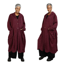 AKH oversized viscose mix jersey A-lijn blazer/vest apart stretch