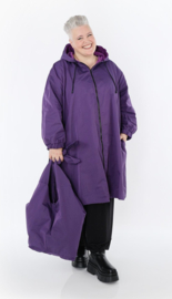 AKH katoen mix A-lijn jas  gevoerd