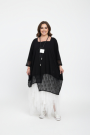 Vincenzo Allocca oversized katoen A-lijn tuniek met KANT /aparte/stretch