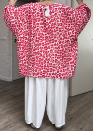 ITALIA MODA oversized katoen mousseline tuniek/top