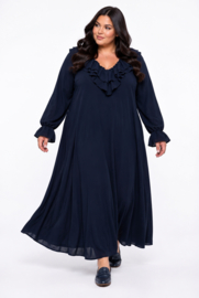 Italia Moda viscose crepe A-lijn jurk stretch /in meerdere kleuren