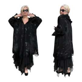 EU Queen design oversized de modieuze kleuring katoen A-lijn jas/blazer