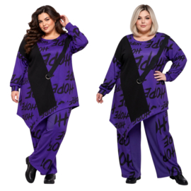 FUNKY DIVA  oversized viscose mix A-lijn tuniek stretch