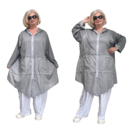 Vincenzo Allocca de modieuze kleuring katoen A-lijn blazer/jas apart stretch